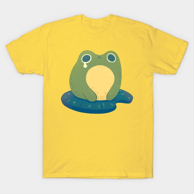 Sad Frog T-Shirt by Niamh Smith Illustrations